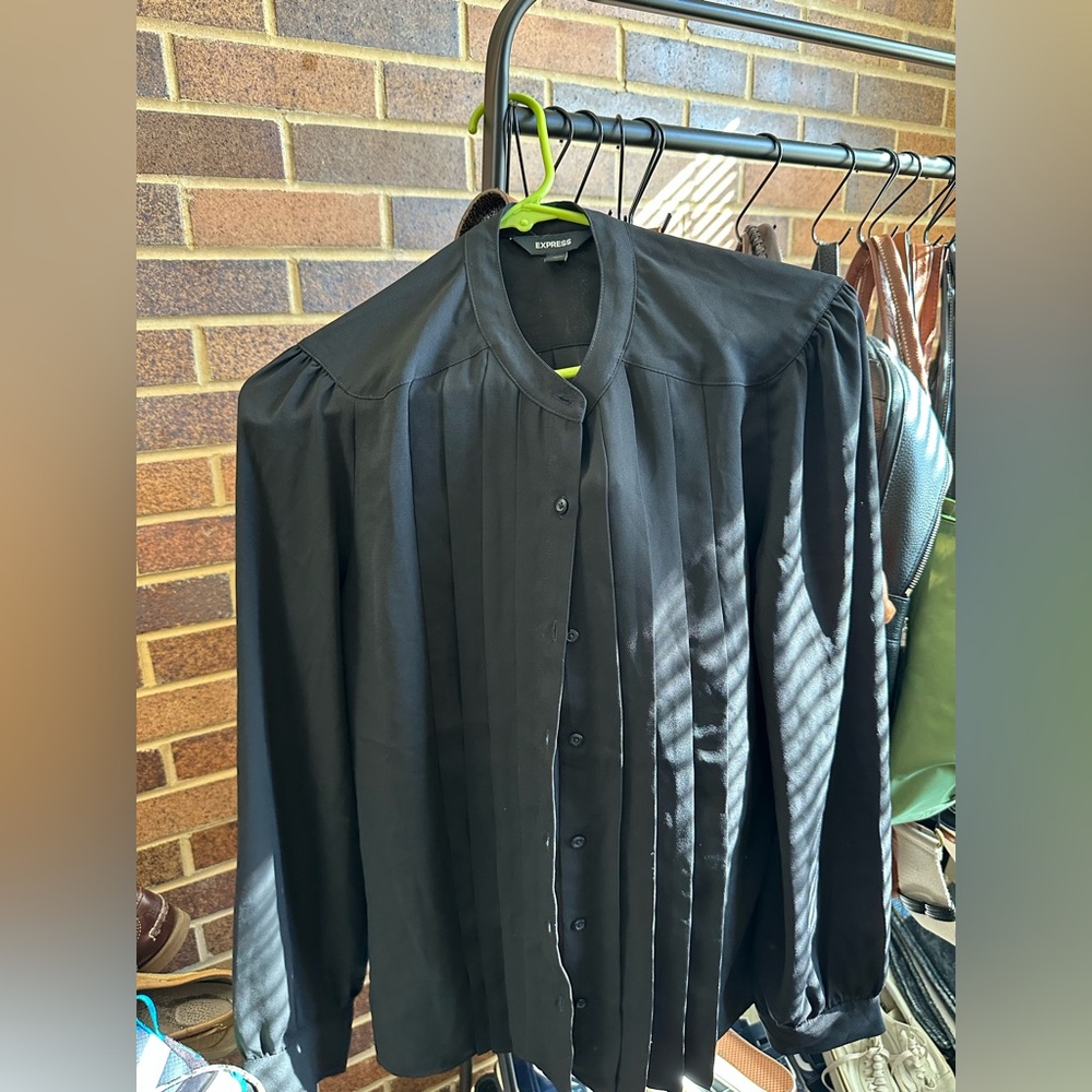 Express Black Button Up - Size Medium